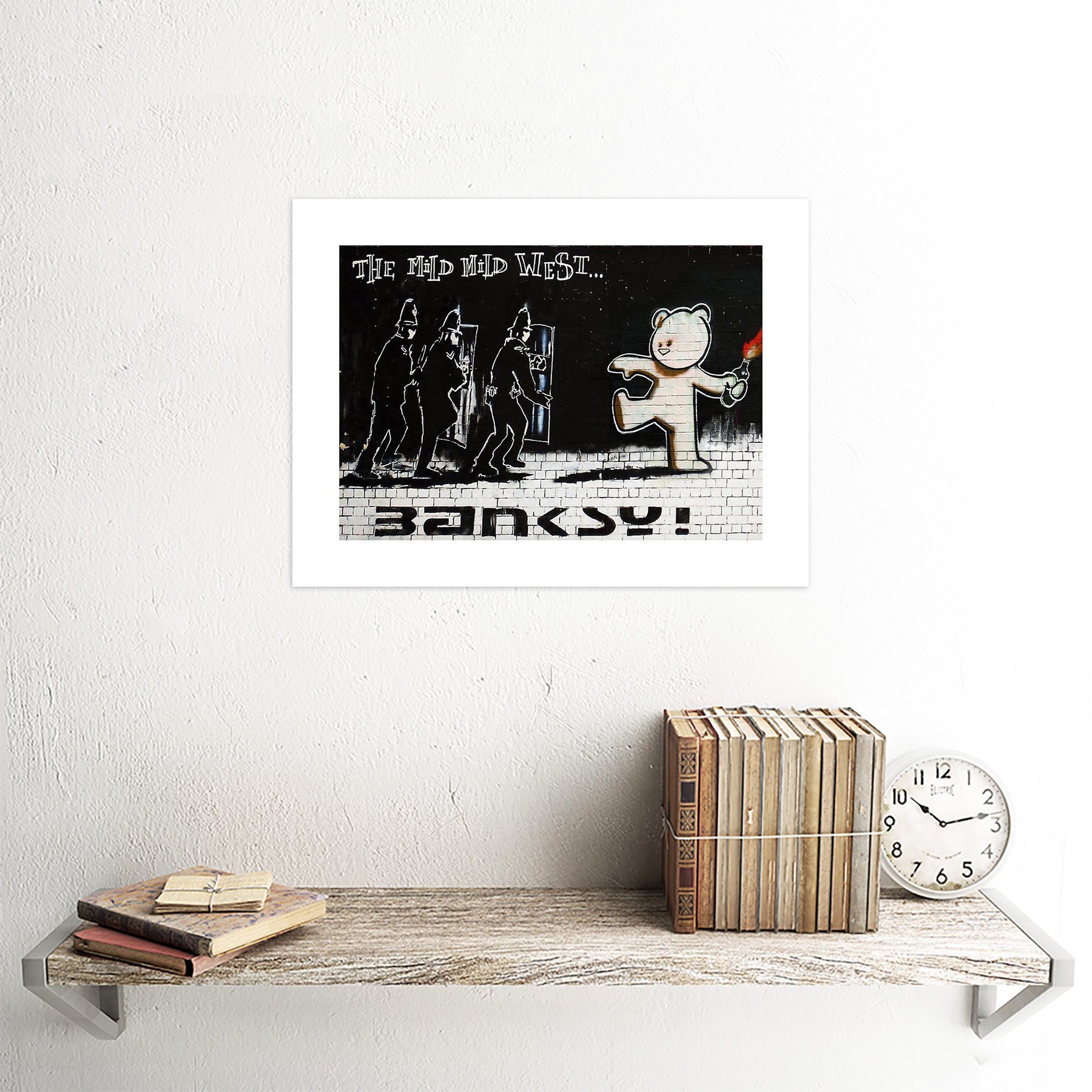 Amazon.com: Wee Blue Coo Banksy Mild Mild West Graffiti Street Art